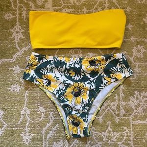 SHEIN bandeau bikini swimsuit